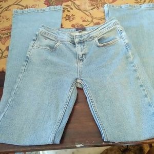 Tommy Hilfiger light wash jeans.